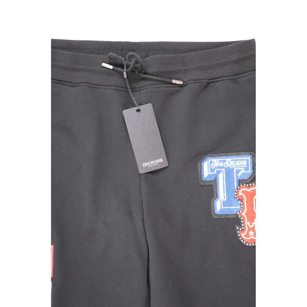 True Religion Sweatpants Crystal Patch Straight Leg arge NWT MSRP $125